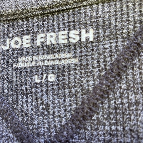 Joe Fresh gray thermal shirt, size large - Picture 3 of 7